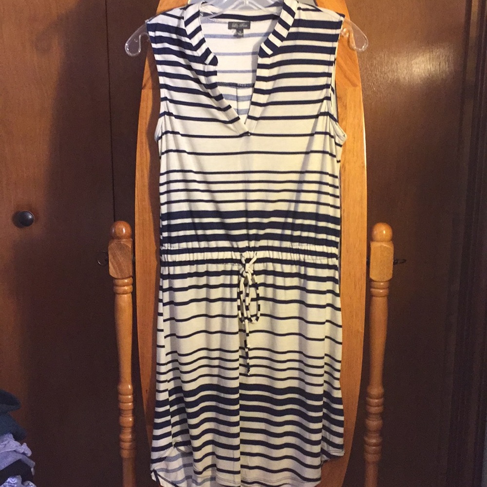 Striped mini dress